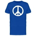 thumbnail image 1 of Peace Sign White Brush Stroke T-Shirt Men -Image by Shutterstock, Male XX-Large, 1 of 2