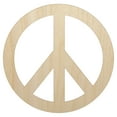 thumbnail image 1 of Peace Sign Wood Shape Unfinished Piece Cutout Craft DIY Projects - 4.70 Inch Size - 1/8 Inch Thick, 1 of 7