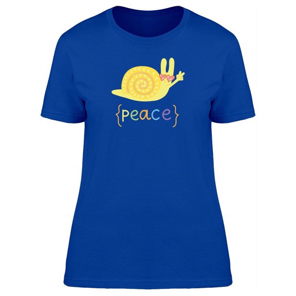 {Peace} Snail T-Shirt Women -Image by Shutterstock, Female XX-Large
