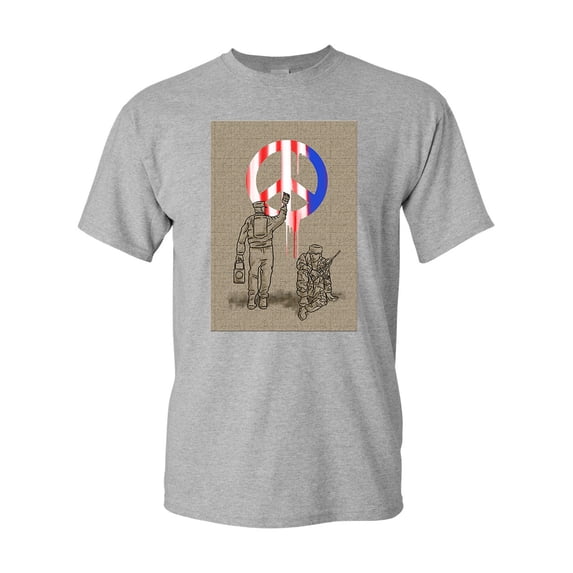 Peace Soldier Unity Tanya Ramsey Artworks Art DT Adult T-Shirt Tee