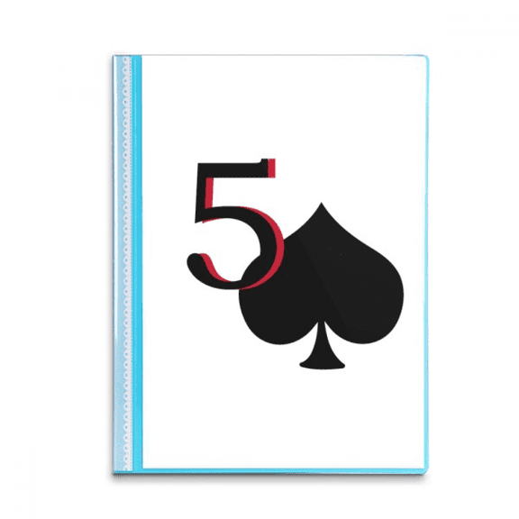 Peace Spade 5 Poker Book Sheet Protectors Portfolio Binder Folder