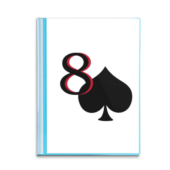 Peace Spade 8 Poker Book Sheet Protectors Portfolio Binder Folder