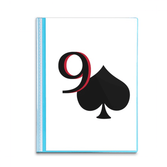 Peace Spade 9 Poker Book Sheet Protectors Portfolio Binder Folder