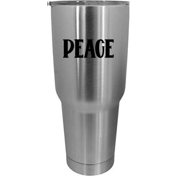 Peace St Patrick's Day Etched 30oz Stainless Steel Tumbler