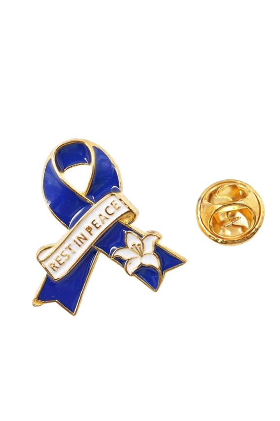 Peace Symbol Brooch Badge Pin Funeral Gift With Rest in Peace Accent For Commemorative Everyday Wear
