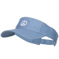 thumbnail image 1 of Peace Symbol Embroidered Washed Visor - Lt Blue OSFM, 1 of 5