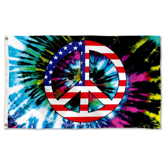 Peace Symbol Flags Polyester 3x5 FT banner
