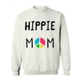thumbnail image 1 of Peace Symbol Hippie Mom Sweatshirt Women -Image by Shutterstock, Female Medium, 1 of 4