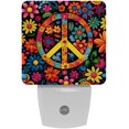 thumbnail image 1 of Peace Symbol LED Square Night Lights- Energy Efficient and Stylish Illumination for Every Corner of Your Space, 1 of 1