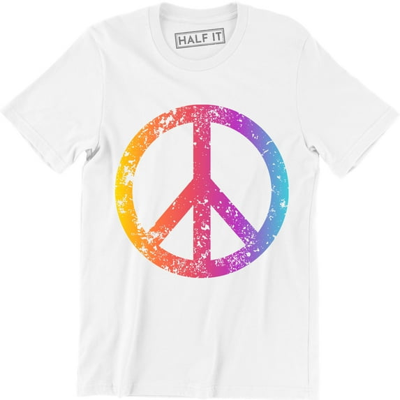 Peace Symbol - Peace Political Anti-Nuclear Hippy - Choice Of Colors T-Shirt
