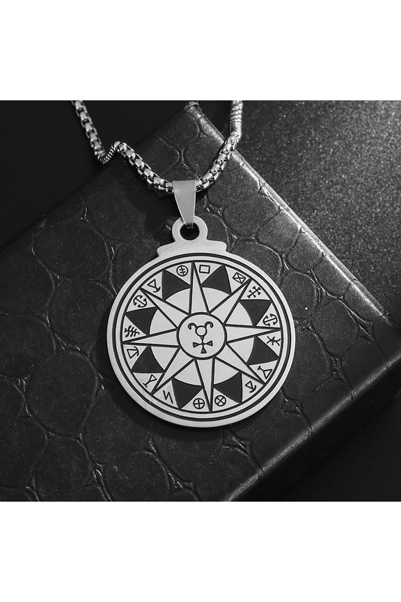 Peace Symbol Pendant Necklace Women Men Stainless Steel Silver Color Necklaces Jewelry Cadena Hombre Acero Inoxidable Decoration Luxury Trendy Best For Gift