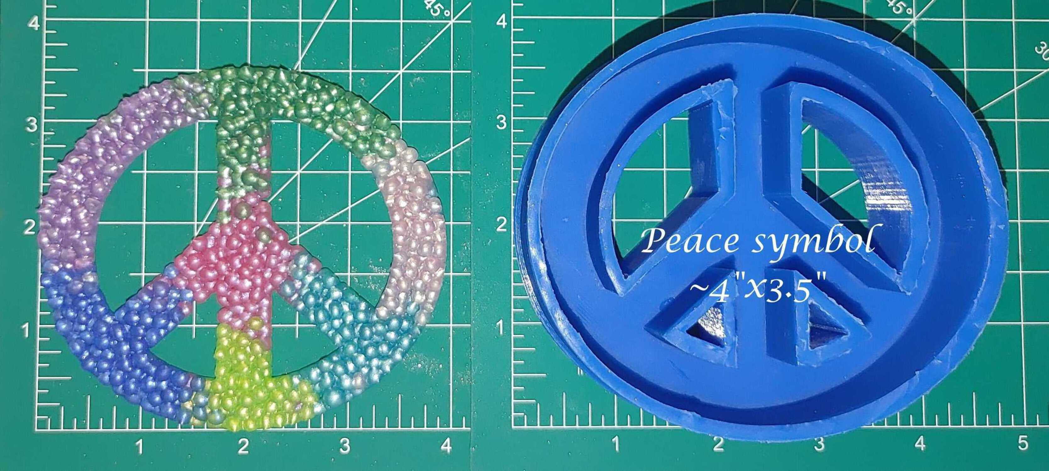 Peace Symbol Silicone Freshie Mold