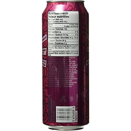 Peace Tea Iced Tea Razzleberry Raspberry Flavor Case of 12 Cans 11.5 oz Each