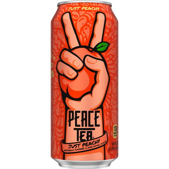 Peace Tea Just Peachy Canned Iced Tea, 16 fl oz (2-pack)