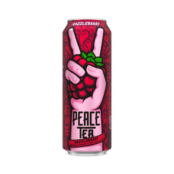 Peace Tea Razzleberry Sweet Iced Tea Drinks, 16 fl oz Cans, 12 Pack
