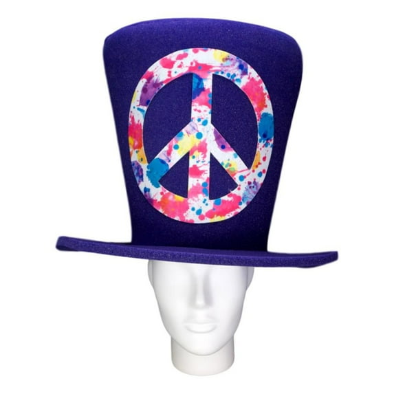 Peace Top Hat - Photo Booth Props - Peace Love Hats - 60s Theme Party