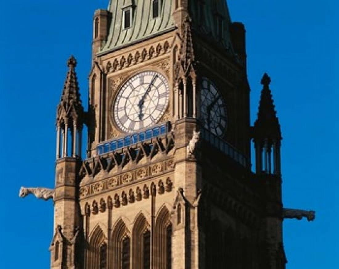 Peace Tower Ontario Canada Canvas Art - Walter Bibikow DanitaDelimont (32 x 25)