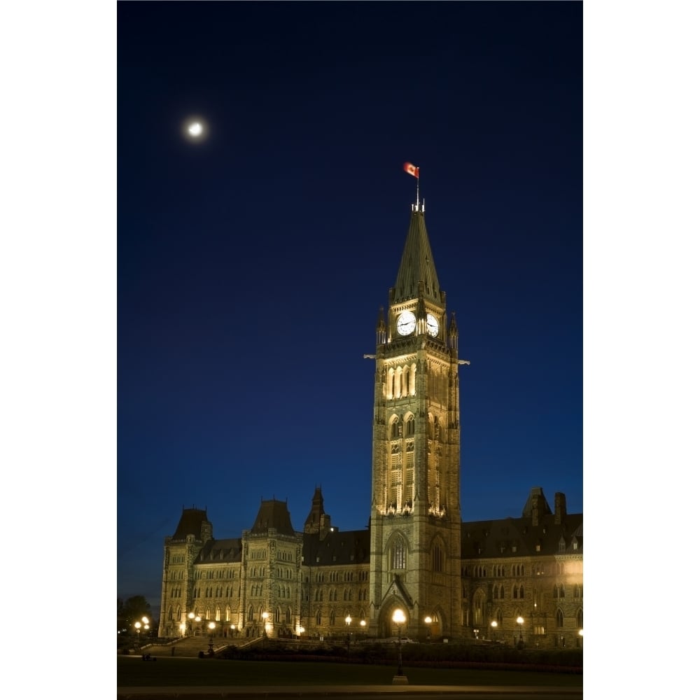 Peace Tower Parliament Building Ottawa Ontario Canada Poster Print