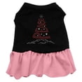 thumbnail image 1 of Peace Tree Rhinestone Dress Black with Pink XXL - 18, 1 of 1
