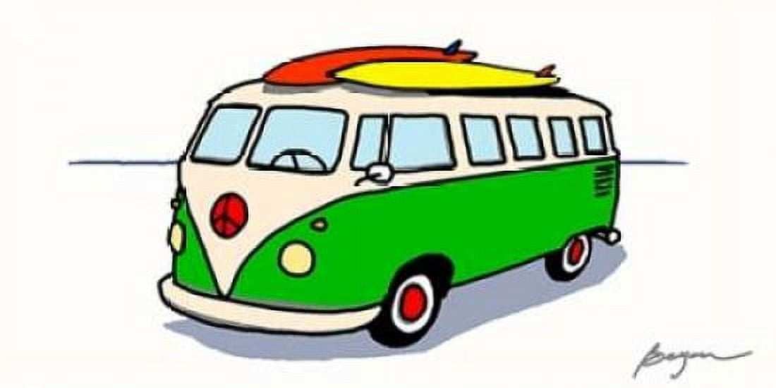 Peace Wagon Canvas Art - Carlos Beyon (10 x 20)