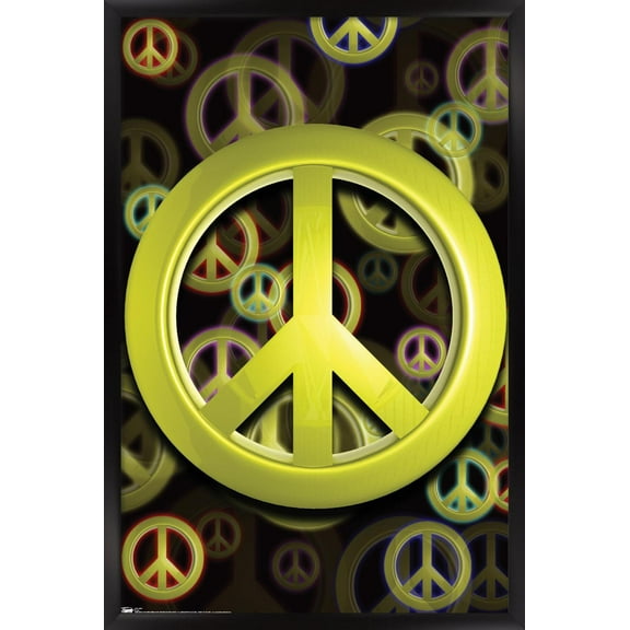 Peace Wall Poster, 14.725" x 22.375" Framed