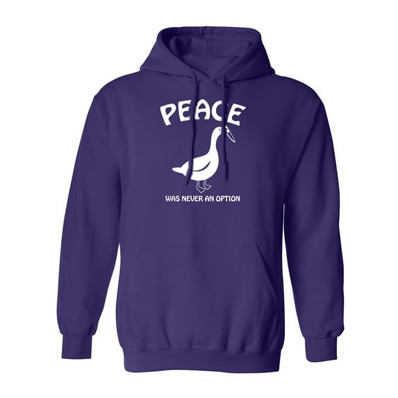 Peace Was Never An Option Adult Hooded Sweatshirt