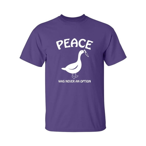 Peace Was Never An Option Adult Short Sleeve T-shirt