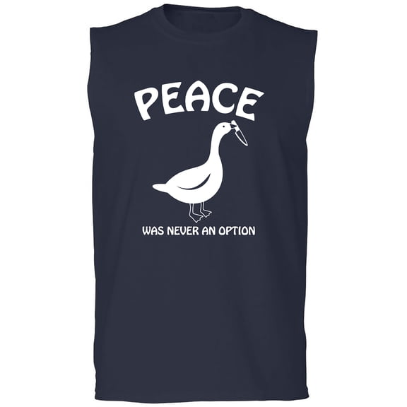 Peace Was Never An Option Adult Sleeveless Tee