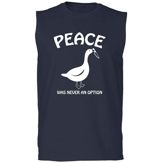 Peace Was Never An Option Adult Sleeveless Tee