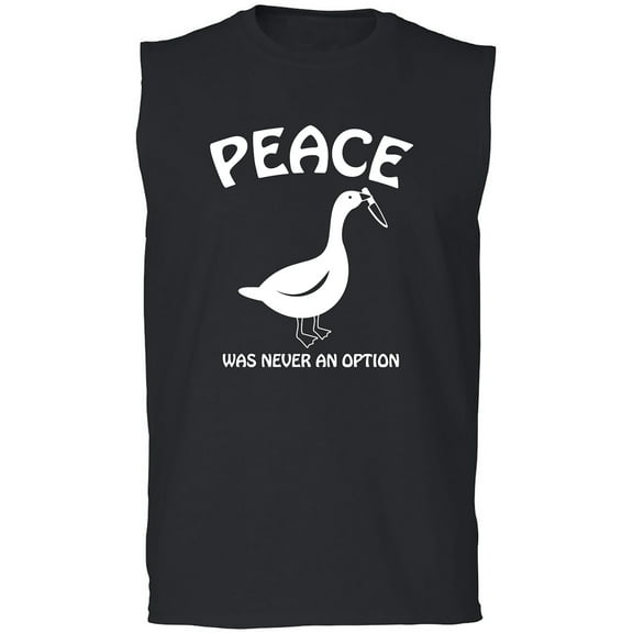 Peace Was Never An Option Adult Sleeveless Tee