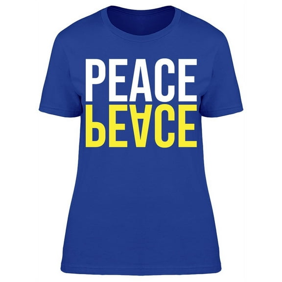 Peace Word 2 Times Font T-Shirt Women -Image by Shutterstock, Female Medium