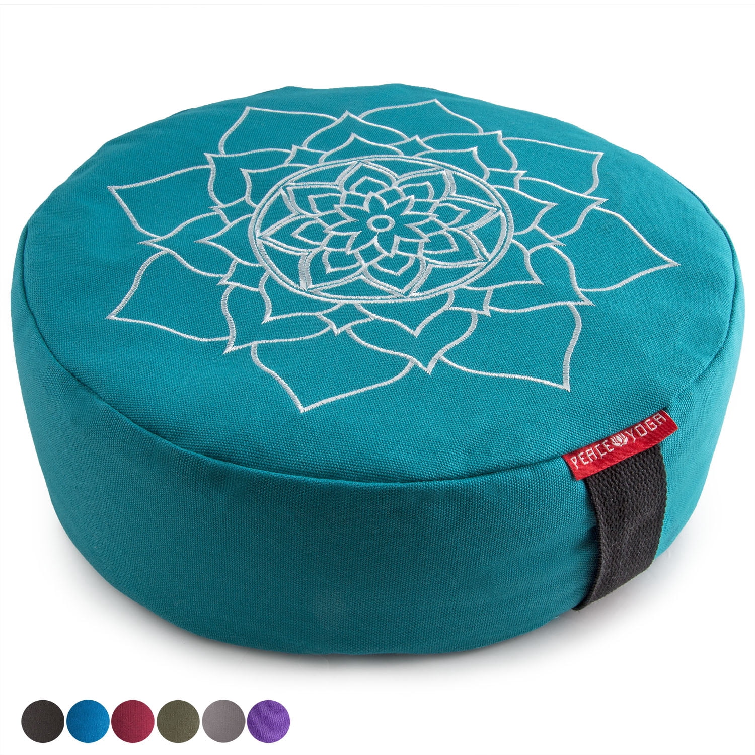 Peace Yoga Zafu Meditation Yoga Buckwheat Filled Cotton Bolster