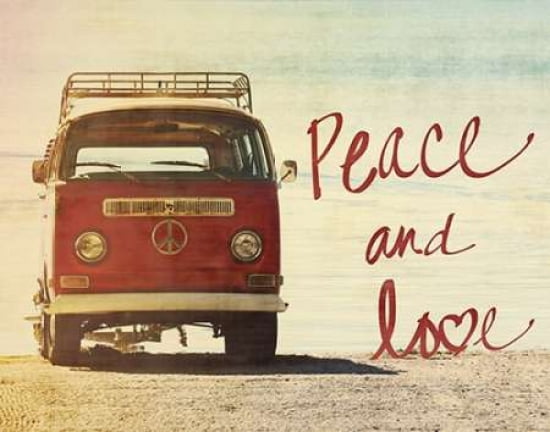 Peace and Love Canvas Art - Gail Peck (22 x 28)