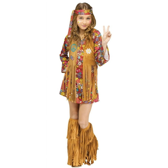 Peace and Love Hippie Child Halloween Costume - Walmart.com