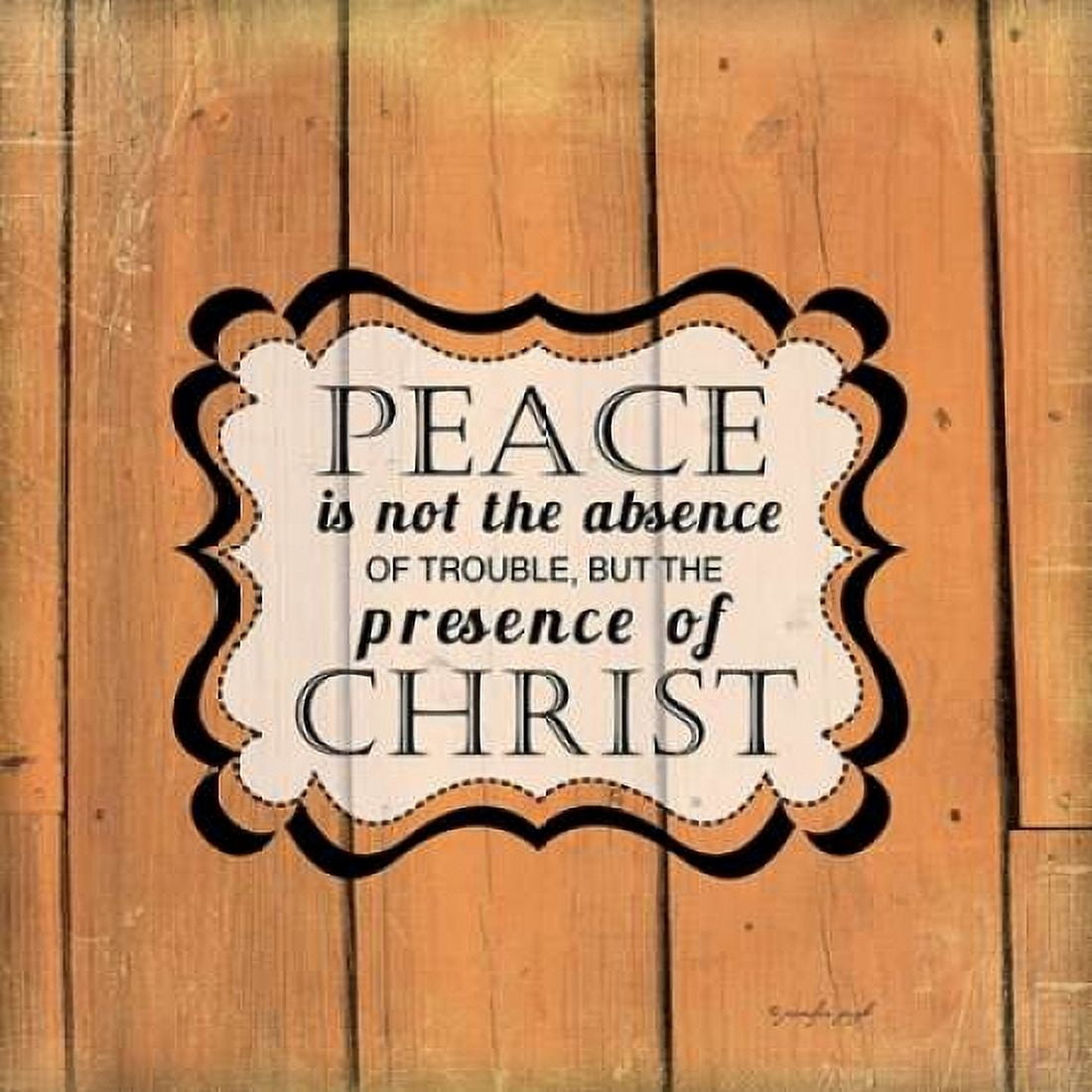 Peace is Not Canvas Art - Jennifer Pugh (24 x 24)