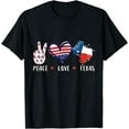 thumbnail image 1 of Peace love Teas flag grown Souvenirs for men women kids T-Shirt, 1 of 3