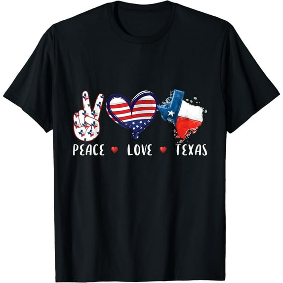 Peace love Teas flag grown Souvenirs for men women kids T-Shirt