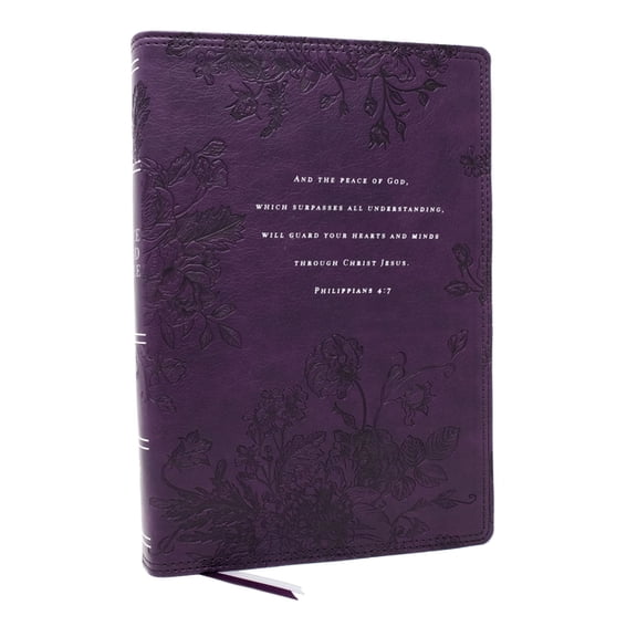 Peace of God Bible: Discover and Experience God's Shalom Throughout the Bible (Nkjv, Purple Leathersoft, Red Letter, Com, (Hardcover)