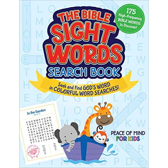 Pre-Owned The Peace of Mind Bible Sight Words Search Book: Seek and Find God's Word in Colorful Word Searches! (Paperback) 1680997343 9781680997347