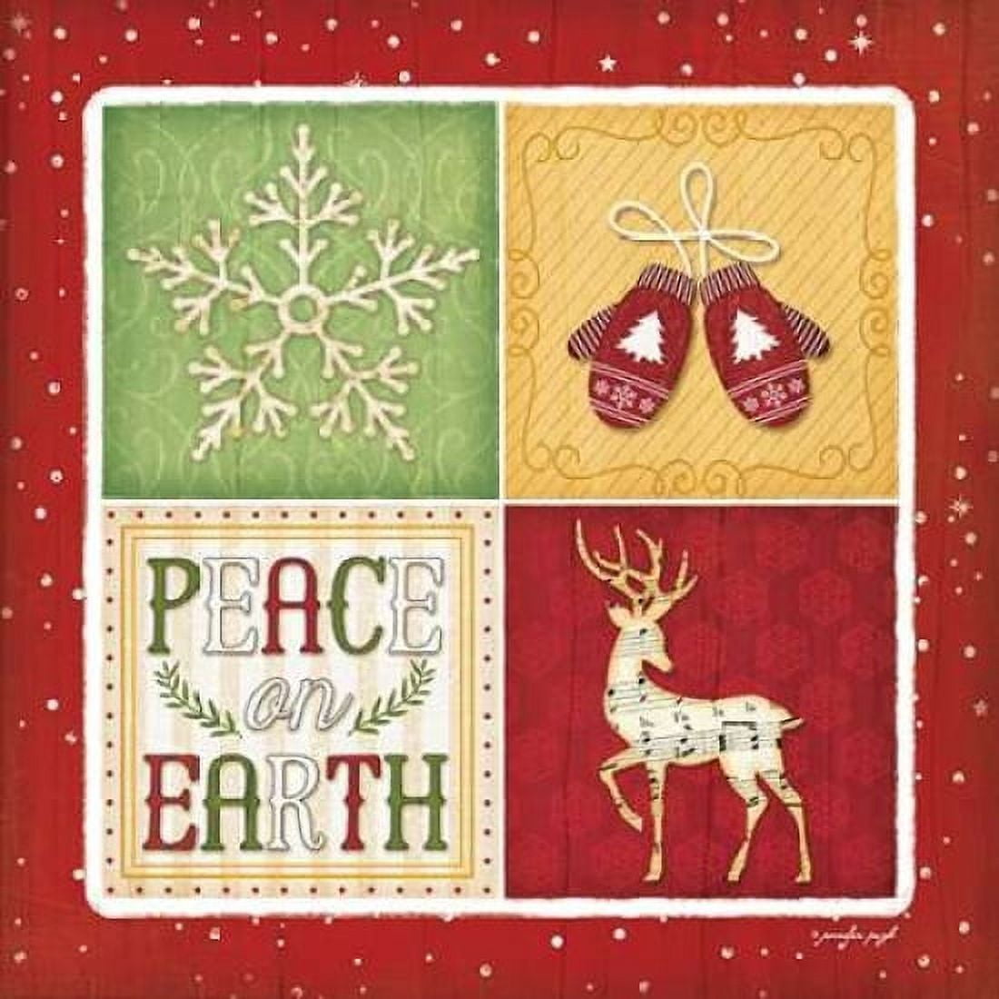 Peace on Earth Canvas Art - Jennifer Pugh (24 x 24)
