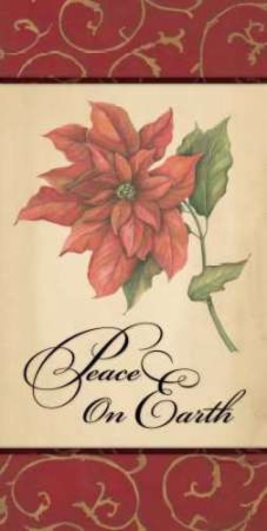 Peace on Earth Canvas Art - Stephanie Marrott (24 x 48)