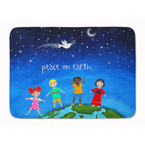 Peace on Earth Machine Washable Memory Foam Mat