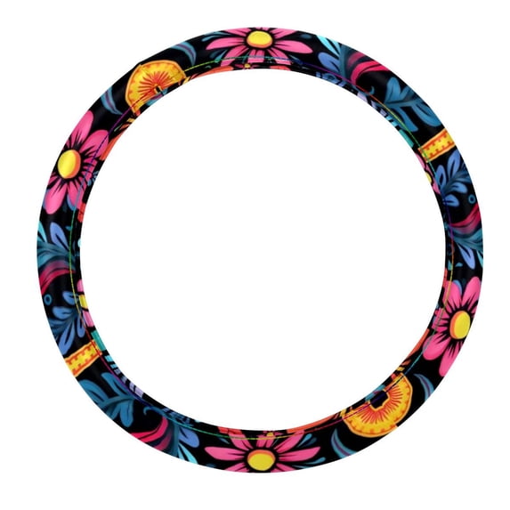 Peace symbol 14.5 Inch Printing PVC Leather Auto Accessories Car Wheel Cover, Steering Wheel Cover, Steering Wheel Covers