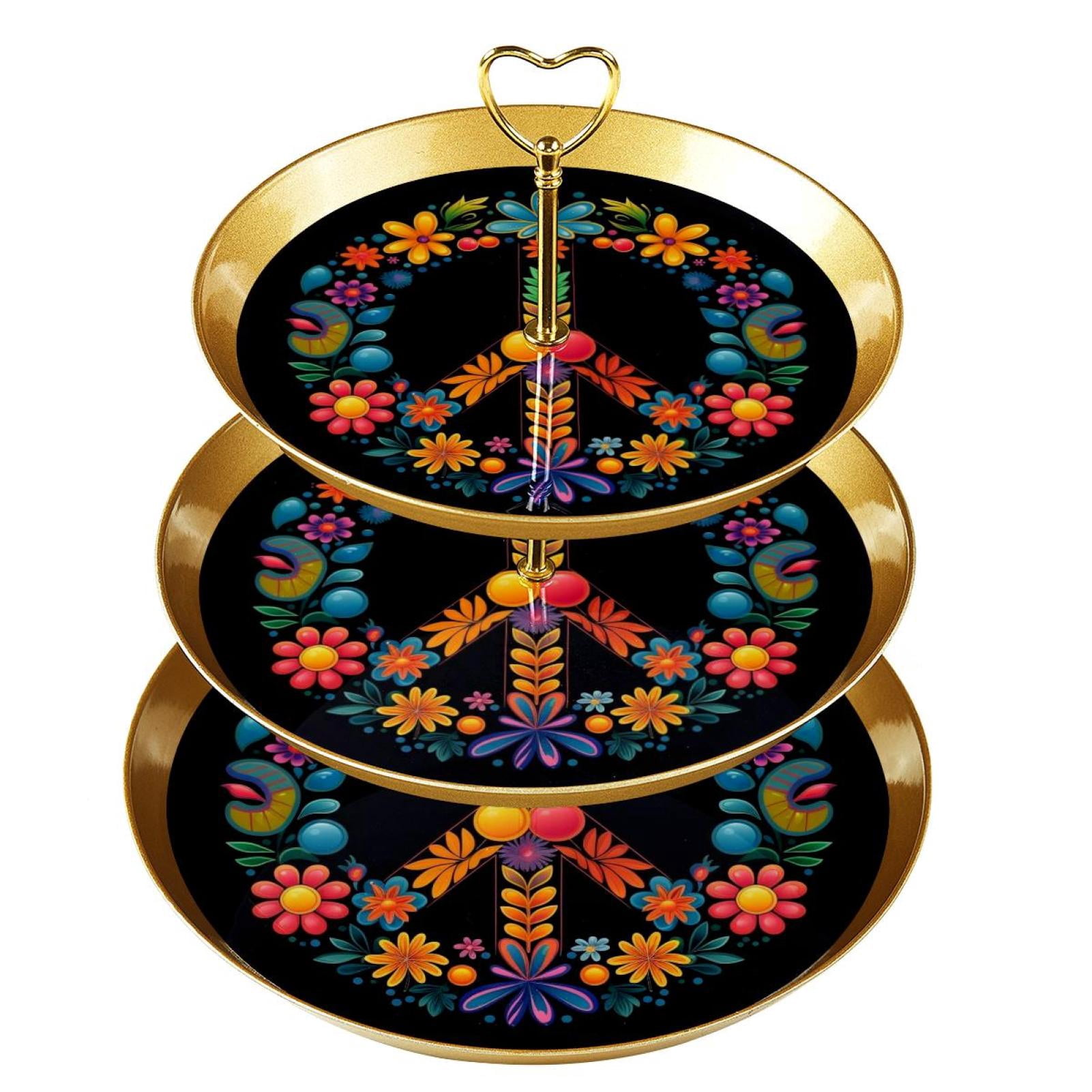 Peace Symbol Elegant Wedding Dessert Table Decor Set With Plastic Discs peace-symbol-elegant-wedding-dessert-table-decor-set-with-plastic-discs