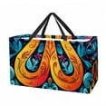 thumbnail image 1 of Peace symbol Large Capacity Reusable Foldable Laundry Bag & Picnic Basket Combo - Oxford Cloth Multipurpose Picnic Baskets, 1 of 7
