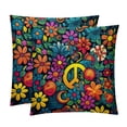 thumbnail image 1 of Peace symbol Throw Pillow Covers - Set of 2 - Unique Patterns, 16x16, 18x18, 20x20 Inches - Bed Pillow Decor for Home for All Occasions, 1 of 6