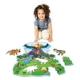 thumbnail image 1 of Peaceable Kingdom Dinosaur Island Floor Puzzle, Thick and Sturdy Puzzle Pieces, Includes Storage Box with Carrying Cord, Over 3 Feet Tall, Floor Puzzles for Kids Ages 3-5, 1 of 5