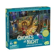 Peaceable Kingdom Gnomes at Night Seek and Find Glow Puzzle - 100 Pieces & Reveal Light - Ages 6+