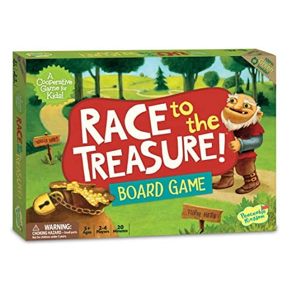 Peaceable Kingdom / Race to the Treasure! Award Winning Cooperative Board Game - image 1 of 6
