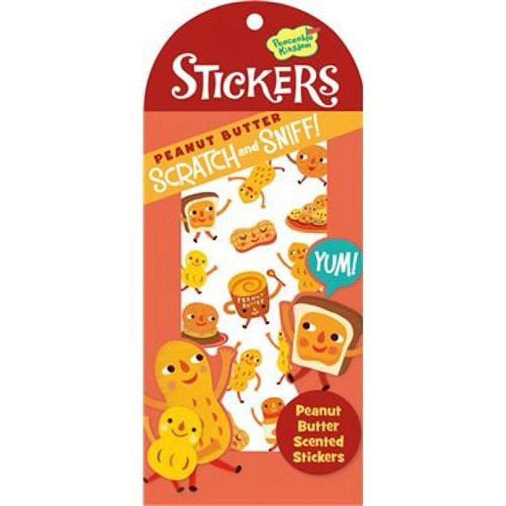 Peaceable Kingdom Scratch and Sniff Peanut Butter Scented Sticker Pack